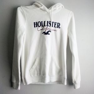 Hollister California white hoodie sz Medium